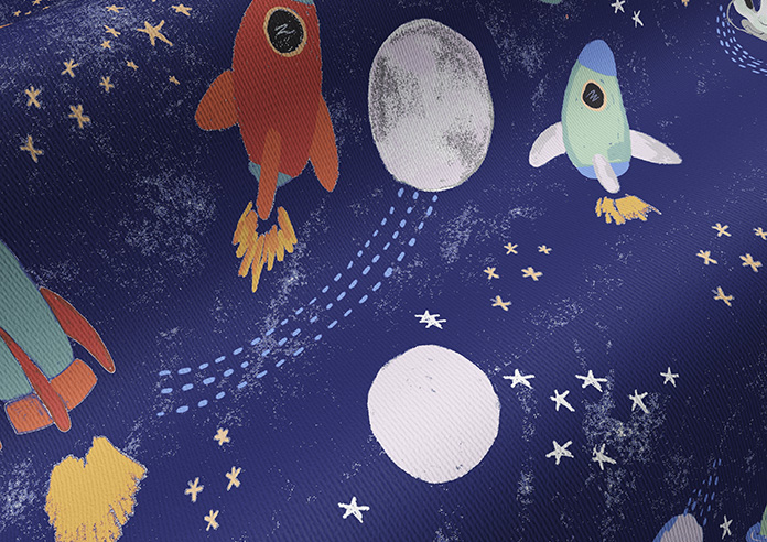 Outer Space, Celestial Blue - Roller Blind - Image 4
